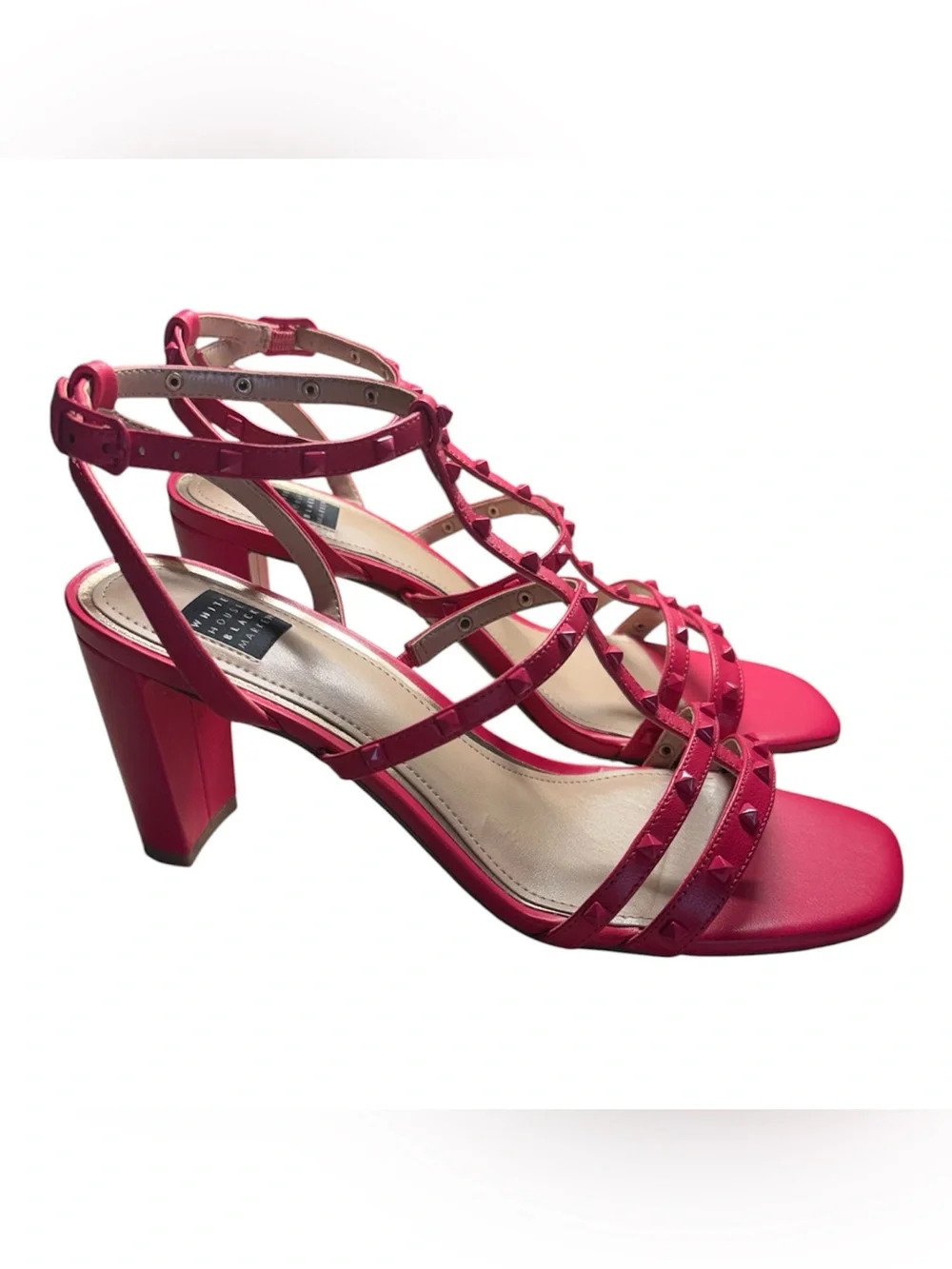 WHITE HOUSE BLACK MARKET Pink Heels-SIZE 7.5